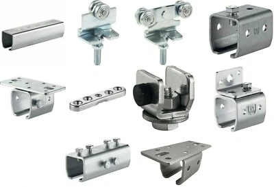 HELM Agrar Schiebetür Beschlag Schiebetorschiene Stahl verzinkt Type 100 Woelm