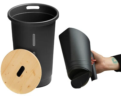 Ondis24 Pelletbehälter Set + Schaufel Holzdeckel und praktischen Sichtfenstern  - Bild 1 von 4