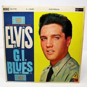 VINTAGE 1960 RCA ELVIS PRESLEY G.I. BLUES SOUNDTRACK LP VINYL UK MONO 1ST PRESS - Imagen 1 de 10