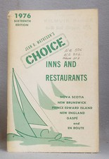 A SELECTION OF CHOICE INNS & RESTAURANTS NOVA SCOTIA PRINCE EDWARD ISLAND GASPE