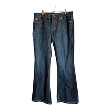 David Kahn Flare Nikki jeans sz 31 Kahala Wash- actual size W34xL32 USA