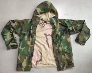 Log House Design Reversible Military Goretex Jacket Parka Woodland/Desert Medium - Picture 1 of 22