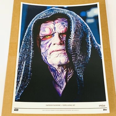 Topps Star Wars Living Set 10x14 Bellas Artes Impresión Póster Emperador Palpatine Nuevo Foto 1 de 3