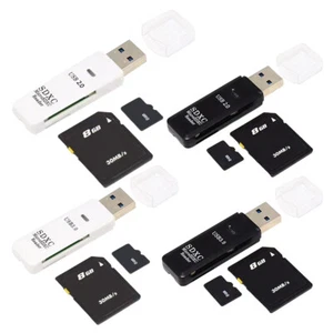 2 in 1 USB 3.0/2.0 Card Reader USB to SD TF Memory Card Reader for PC Laptop FR - Photo 1/16