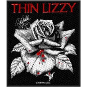 THIN LIZZY Standard Patch: BLACK ROSE: Official Licensed Merch fan gift £pc - Foto 1 di 11