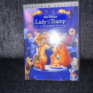 Disney’s Lady and the Tramp 50th Anniversary 2-Disc DVD Platinum Edition MINT - Picture 1 of 7