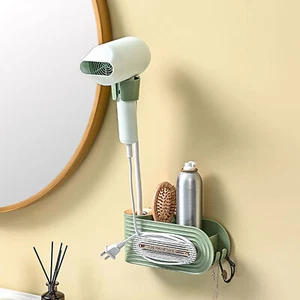 Hair Dryer Bracket Wall-mounted Keep Neat Wall Self-adhesive Air Blower Rack - Picture 1 of 10