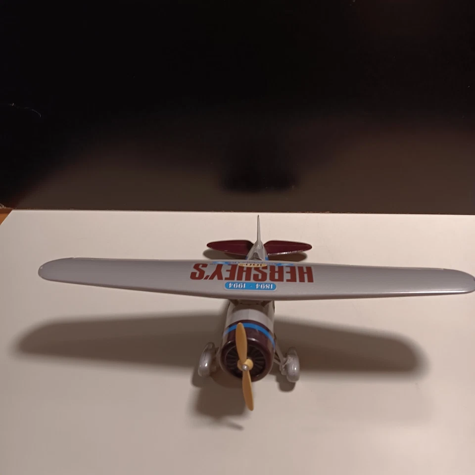 NEW - ERTL Hershey's 1929 Lockheed Air Express Airplane Die Cast Metal Coin Bank - Image 1 of 4