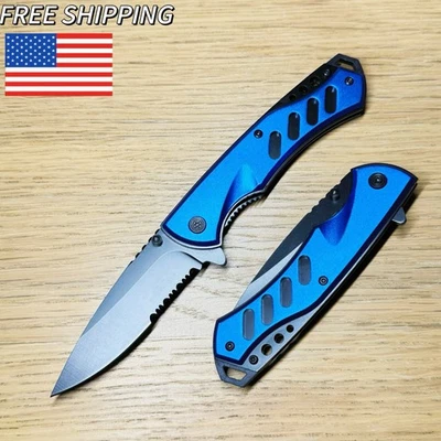 Navaja de Bolsillo Plegable Hoja Asistente de Resorte 3D Roja Película Harley Quinn MCU 9" Foto 1 de 4