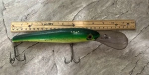 Großer Vintage 11" Angelköder Crankbait mit Haken für Mancave Cabin Store Display - Bild 1 von 4