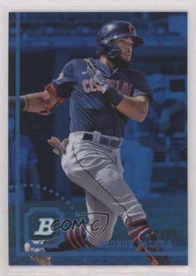 2022 Bowman Heritage Chrome Prospects Blue Refractor /99 George Valera #BHPC-96 - Image 1 of 2