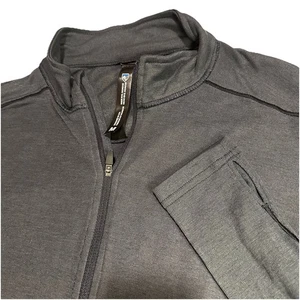 KUHL Women Sz M Akkomplice Zip Neck Baselayer Slate Blue Lightweight Hiking - Picture 1 of 6