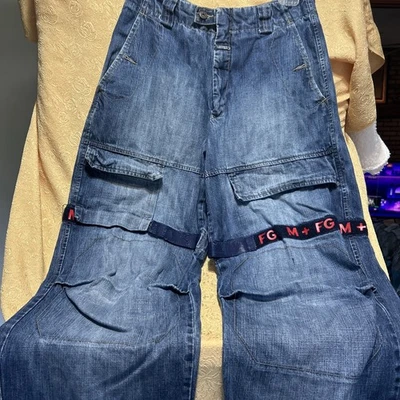 Pantalones de mezclilla Marithe Francois Girbaud para hombre talla 32x32 cinta holgados vintage Y2K Foto 1 de 4