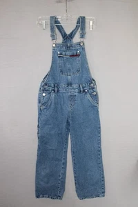 Vintage Tommy Hilfiger Overalls Womens Size 12 Denim Bib Logo 2000s Y2K - Picture 1 of 16