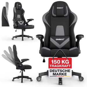 Gamingstuhl PREMIUM 150 kg mit Kissen Ergonomischer Gamingchair Büro Dreh Stuhl - Bild 1 von 25