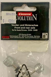 89120  Carrera Slot Car F&R Axles for Petronas 25459 25460 Carrera Slot Car NEW - Picture 1 of 2