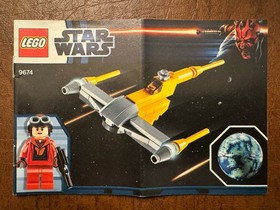 Lego # 9674 ~ Star Wars Naboo Starfighter & Naboo w/ Minifig ~ No Instructions