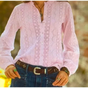 Top Sundance Mirabelle con ojales crochet bordado con botones, talla M - Imagen 1 de 9
