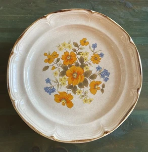 Vintage (4) Sunmarc Endura Summer Flight Stoneware 10” Dinner Plate Floral Japan - Picture 1 of 6
