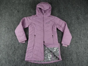 Columbia Jacket Girls Large 14-16 Pink Omni-Heat Quilted Puffer HEAVENLY II LONG - Picture 1 of 13