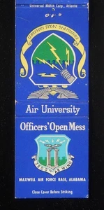 Años 60? Oficiales Open Mess Air University Maxwell Air Force Base Montgomery AL - Imagen 1 de 2
