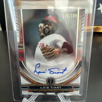 2023 Topps Tribute - Tribute Autographs #TA-LT Luis Tiant /199 (AU) - Image 1 of 3