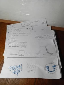 Holy Esque Band Set List And Performance Notes Hand Written Genuine Collectable - Bild 1 von 7