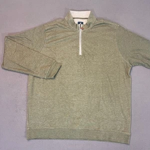 Johnnie-O Mens Sz XL Sully Quarter Zip Pullover Wrinkle Resistant Sequoia Modal - Picture 1 of 8