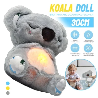 MARKENLOS Schlummer Koala mit Herzschlag und Musik Schlummer Otter Kuscheltier Geschenke