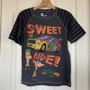 Phineas and Ferb Graphic Shirt Sz Kids L 10/12 - Picture 1 of 5