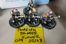 MAGE KNIGHT MINIONS 019 021 X3 DWARVEN THUNDER GUNNER LOT OF 4