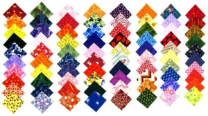 100 2" Fabric SQUARES For Quilting Charms Patchwork Small Cotton Fabric Squares - Picture 1 of 4