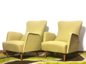 COPPIA DI POLTRONE VINTAGE Anni 50 Made in Italy FORNITURE HOME CHAIR INTERIOR - Foto 1 di 12
