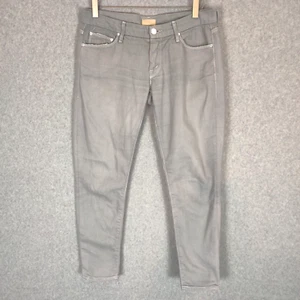 Mother The Looker Crop Denim Jeans Damen 26 einfarbig grau helle Waschung Tapered Leg - Bild 1 von 13