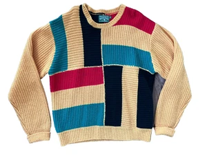 Denim Tears African Diaspora Goods Wool Blend Crewneck Sweater Trifecta Knit XL - Picture 1 of 5
