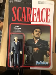 Funko ReAction Scarface Tony Montana 3" Action Figure with Gun - Picture 1 of 4