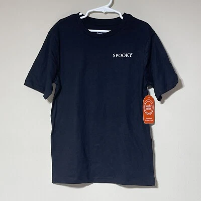 Wonder Nation Boys Short Sleeve Halloween Graphic T-Shirt Black Size M (8). - Image 1 of 4