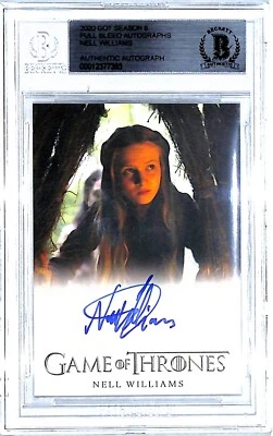 2020 Game Of Thrones NELL WILLIAMS Cersei Lannister Signed Auto Card BAS Slabbed - Image 1 of 3