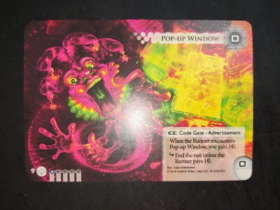 Android Netrunner Pop up Window (Official Promo) Alternate Full Art Card - Image 1 of 2