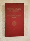 Penal Code Of California Peace Officers Abridged Fourth Edition 1971 PB Book VGC