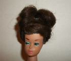 1960S VINTAGE PONYTAIL W BANGS BRUNETTE WIG POUF FASHION QUEEN BARBIE GEISHA J21