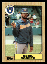 1987 Topps Cecil Cooper  Milwaukee Brewers #10 NM-MINT