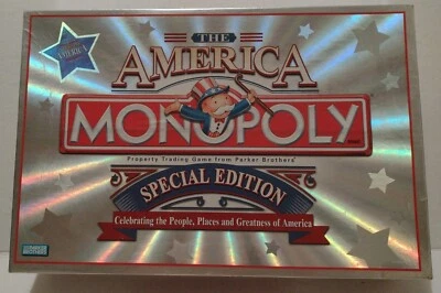 Monopoly The America Special Edition USA Patriotic Parker Brothers 2002 Complete - Image 1 of 4