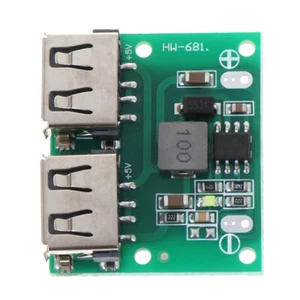 9V 12V 24V to 5V 3A Dual USB DC-DC Charger Power Supply Step Down Mod - Photo 1 sur 8