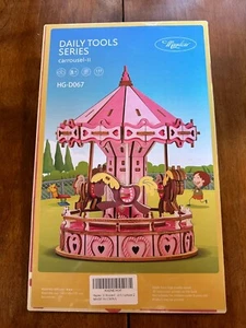 Maydear Rompecabezas de Madera 3D para Niños, Kit de Artesanía Modelo Educativo Hágalo Usted Mismo - Carrusel 2 - Imagen 1 de 3