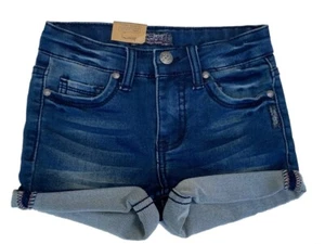 Silver Jeans Girls Indigo Lacy Short Shorts 6X - Picture 1 of 2