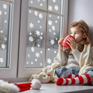 lEPECQ 108 PCS Christmas Decorations Snowflake Window Sticker Set of 4 Sheet... - Picture 1 of 3