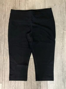 ATHLETIC WORKS schwarze Fitness Capri’s. Schrittlänge 18 Zoll Größe L. (12-14). NEU. - Bild 1 von 5