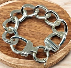 925 Sterling Silver 8" Rolo Link Chain Bracelet, Lightweight Design 1628 - Picture 1 of 4