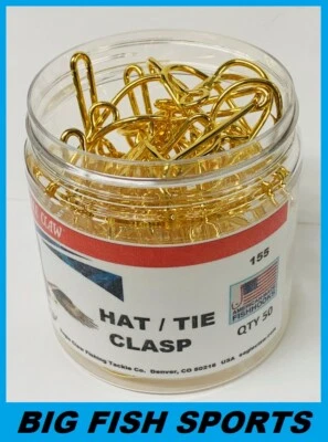 50 GANCHOS PARA SOMBRERO GARRA DE ÁGUILA Sombrero Pin/Corchete ENCHAPADO EN ORO GANCHO DE PESCADO SOMBRERO ALFILERES #155 Foto 1 de 4